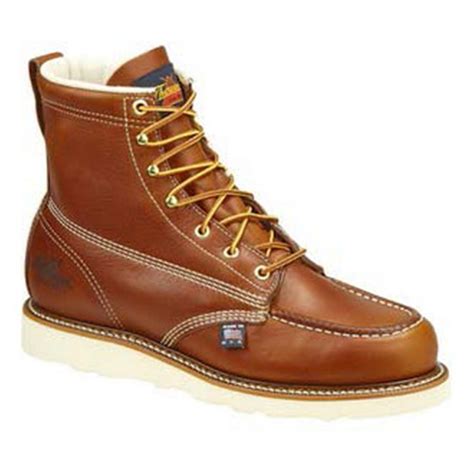 Men's Thorogood® 6" Moc Toe Steel Toe Work Boots - 281778, Work Boots at Sportsman's Guide