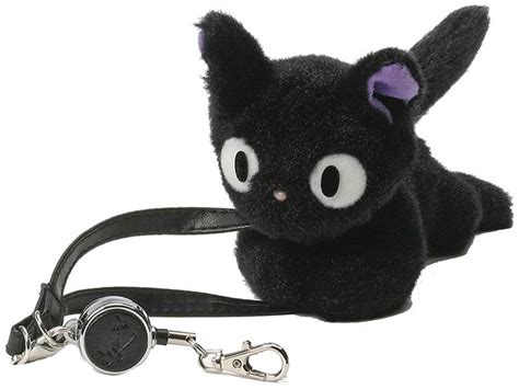 Studio Ghibli Kikis Delivery Service Jiji Plush Key Holder Gund - ToyWiz