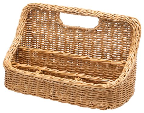 Wicker Desk Organizer - Traditional - Baskets - other metro - by KOUBOO