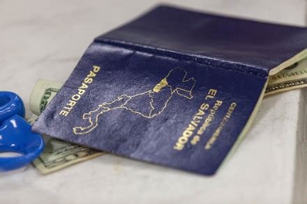 EL SALVADORAN PASSPORT ON TABLE MONEY Editorial Stock Photo - Stock Image | Shutterstock