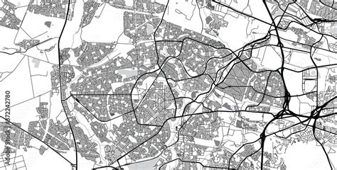 Urban vector city map of Soweto, South Africa Stock Vector | Adobe Stock