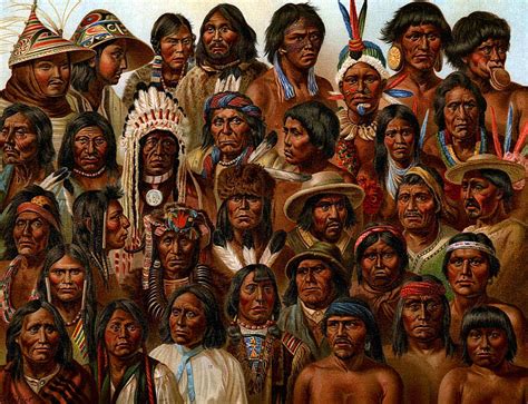 Native American People Painting by