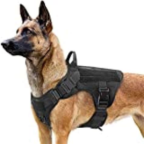 rabbitgoo Tactical Dog Harness for Medium Dogs, Military Dog Harness with Handle, No-Pull ...