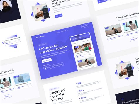 Crowdfunding Website Landing Page by Naufal Hafiizh for Pixelz on Dribbble