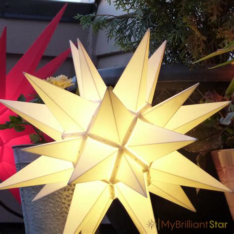 Original Herrnhut plastic star, white, ~ 40 cm / 16 inch ø - MyBrilliantStar