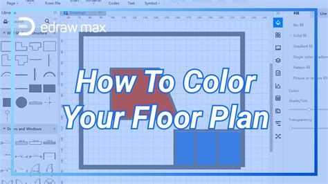 How to Color Your Floor Plan - EdrawMax Tutorial - YouTube