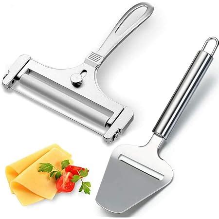 Amazon.com: Adjustable Thickness Cheese Slicer Stainless Steel Wire Cheese Cutter, Cheese ...