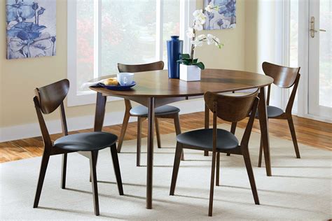 Malone Round Extendable Dining Table from Coaster (105361) | Coleman Furniture