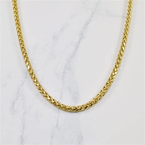 10k Yellow Gold Wheat Chain | 22" | – 100 Ways