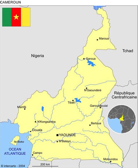 Carte Cameroun & Plan