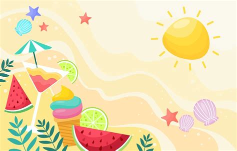 Summer Fruits Background 2538637 Vector Art at Vecteezy