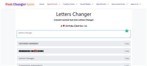 Letters Changer ςⓄpʸ ⓐNᵈ Ƥ𝔸ѕ𝓣𝔢 | Letters Font Generator