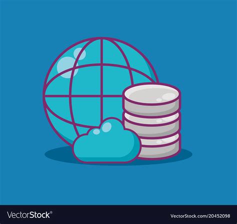 Data center design Royalty Free Vector Image - VectorStock