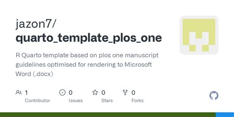 GitHub - jazon7/quarto_template_plos_one: R Quarto template based on plos one manuscript ...