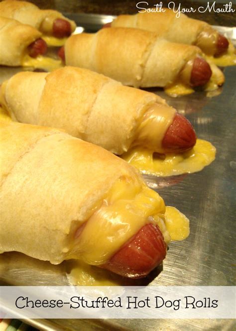 Cheese-Stuffed Hot Dog Rolls | Hot dog rolls, Chili cheese dogs, Recipes