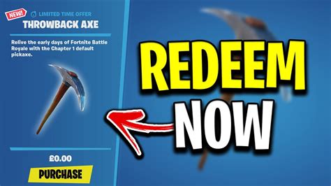 How To REDEEM The FREE OG Default Pickaxe! (Available NOW) - YouTube