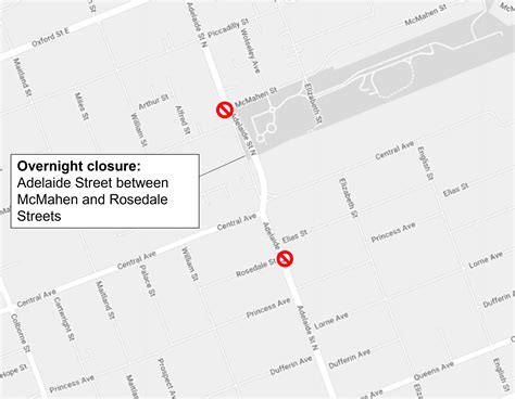 Temporary overnight closure at Adelaide Street North | City of London