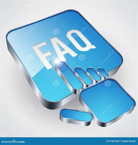 FAQ button stock vector. Illustration of icon, information - 31607669