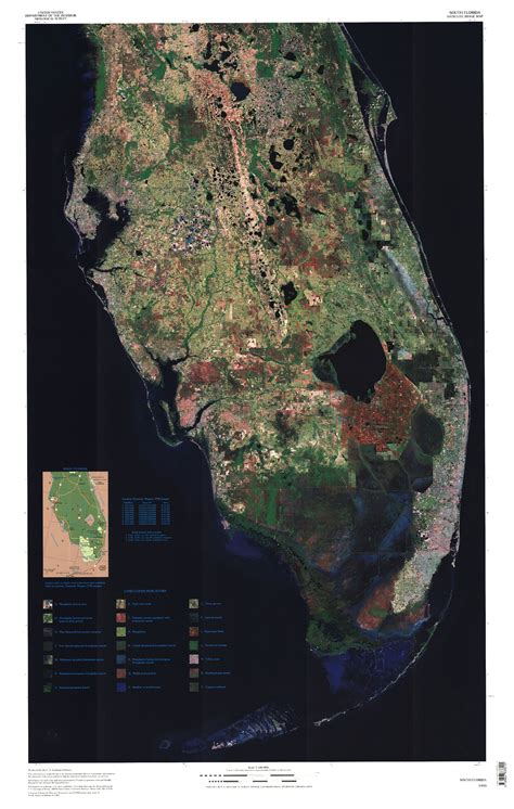 South Florida Satellite Image Map | Lake wales, Florida attractions, Satellite image map