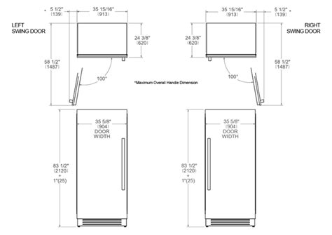 36 Built-in Refrigerator Column Stainless Steel | Bertazzoni