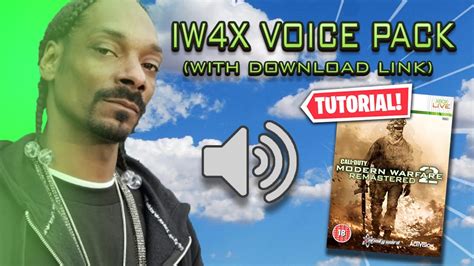 USING SNOOP DOGG VOICE PACK ON MW2! (IW4X Tutorial w/ FREE Download ...