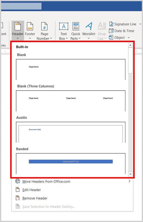 How to Insert Headers and Footers in Microsoft Word