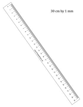 30-cm by mm Ruler - Printable Ruler