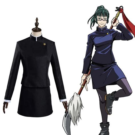 Anime Jujutsu Kaisen Maki Zenin Halloween Carnival Suit Cosplay Costume ...