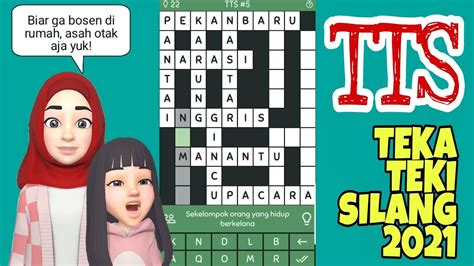 TEKA TEKI SILANG TTS 2021 | TEKA TEKI SILANG GAME level 1 2 3 4 5 | Teka Teki Terbaru - YouTube