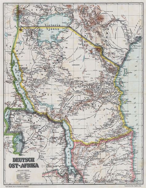 German East Africa - Wikipedia Historical map of German East Africa, 1892 | German east africa ...