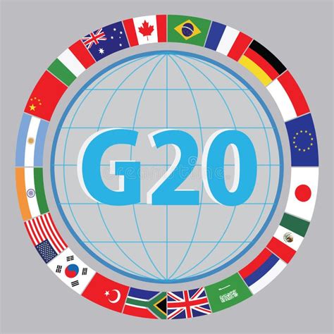 G20 Countries Flags or Flags of the World Element Design Stock ...