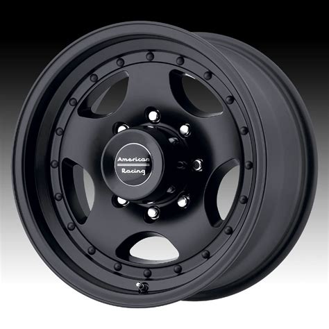 American Racing AR23B Satin Black Custom Wheels Rims - AR Perform - Custom Wheels Express