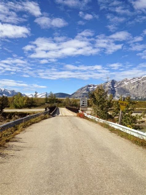 The view from here: Bailey bridge at Seebe, Alberta