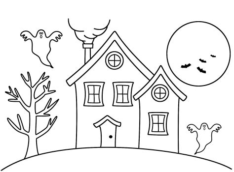 Simple Haunted House Drawing at GetDrawings | Free download