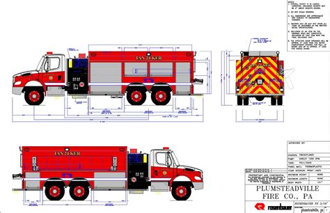 Plumsteadville Fire Co. Tanker 24 | Fire truck drawing, Fire equipment, Fire trucks