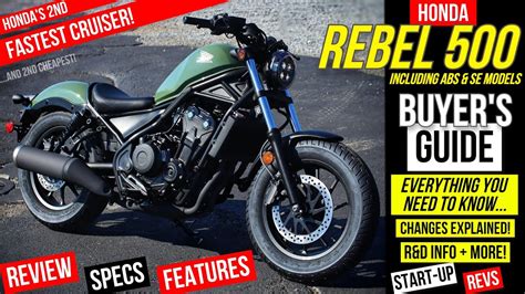 New Honda Rebel 500 Review: Specs & Features + Changes! | The Best Cruiser Motorcycle for $6,000 ...