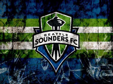 Download Seattle Sounders FC Grungy Team Logo Wallpaper | Wallpapers.com