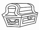 Treasure Chest Coloring Page sketch template