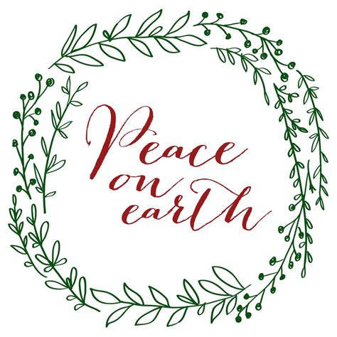 Peace On Earth - Free Printable | Christmas redo, Free christmas printables, Peace on earth