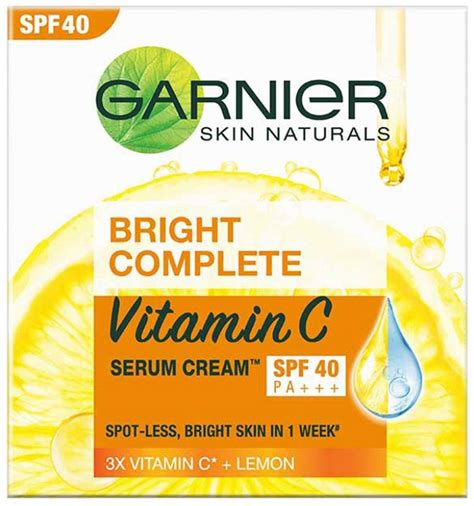 GARNIER Bright Complete VITAMIN C SPF40/PA+++ Serum Cream - Price in India, Buy GARNIER Bright ...