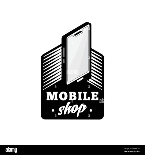 Mobile shop logo. Vector and illustration Stock Vector Image & Art - Alamy