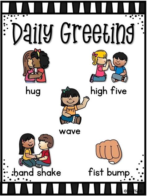 Daily Greeting Poster | Greeting poster, Classroom welcome, Conscious discipline