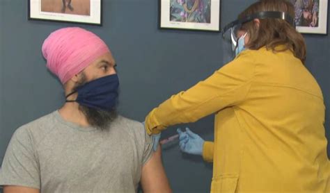 Federal NDP Leader Jagmeet Singh gets COVID-19 vaccine - Burnaby Now