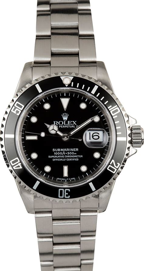 Submariner Rolex Black Bezel 16610