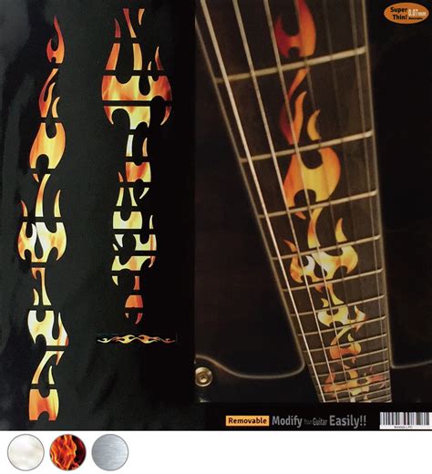 Fire Flames - Fret Markers Inlay Stickers for Guitars – Inlay Stickers ...