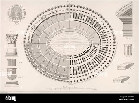 Colosseum Drawing Plan