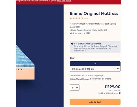 Emma mattress discount codes and vouchers | Emma Original Mattress from ...