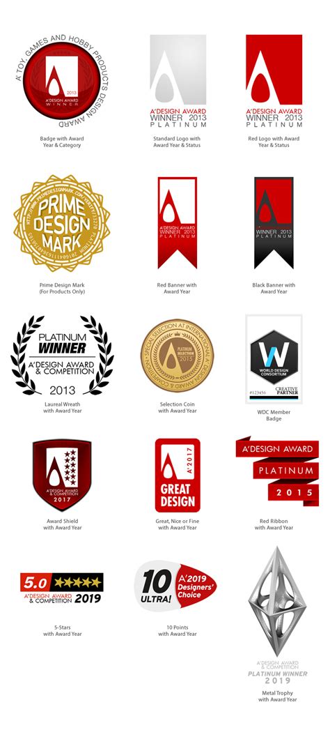 A' Design Award and Competition - Award Logo and Badges