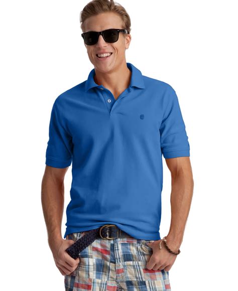 Lyst - Izod Heritage Classic Premium Pique Polo Shirt in Blue for Men