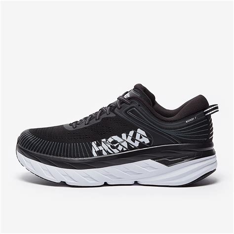 Hoka Mens Bondi 7 - Black/White - Trainers - Mens Shoes | Pro:Direct Running